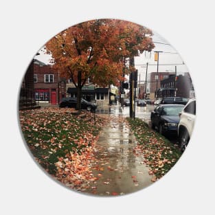 Rainy Autumn Day in Columbus, Ohio Pin