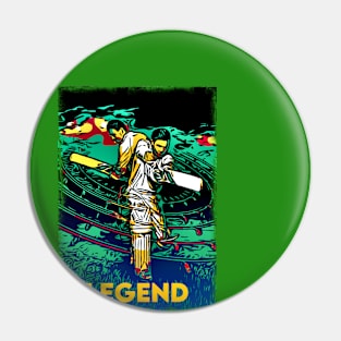 World Cup Cricket Batsman Passion P10 Pin