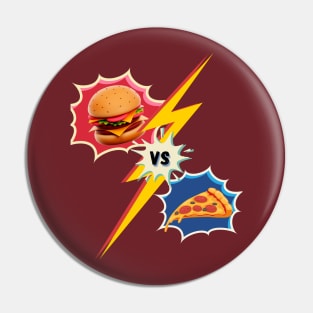 Battle of the Cravings: The Ultimate Burger-Pizza Showdown Pin