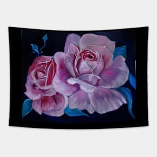 Velvety Pink Rose Petals Tapestry