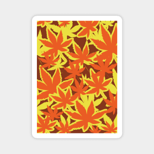 Autumn Leaves Print Magnet