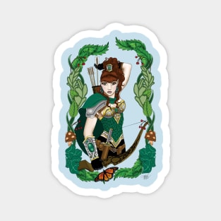 Bow & Arrow Woodland Elf Magnet