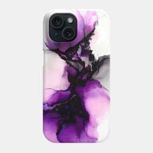 Purple Floral Design Phone Case