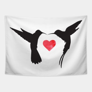 Hummingbird kissing Tapestry