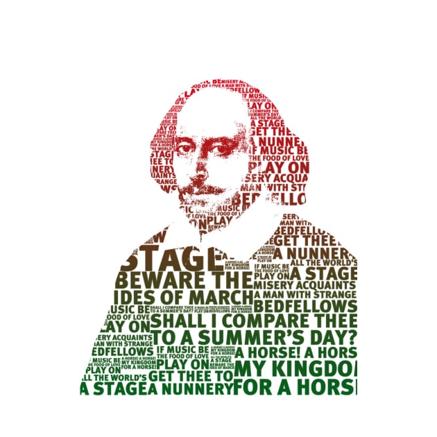 shakespeare green red gradient design by DJVYEATES