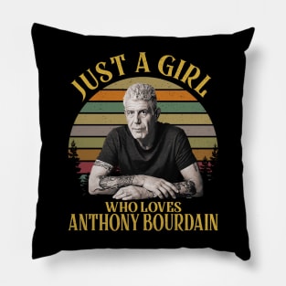 Just A Girl Who Loves Anthony Chef Pillow