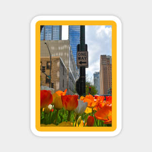 Flowers in the City Magnet