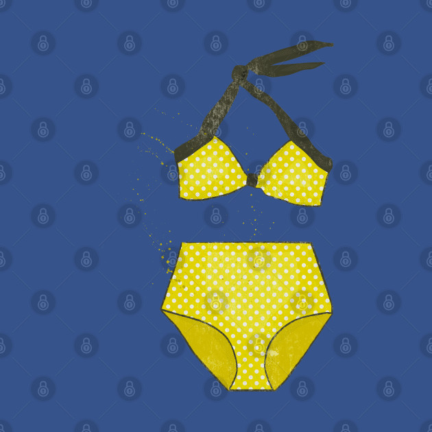 Disover Yellow Polkadot Bikini - Bikini - T-Shirt