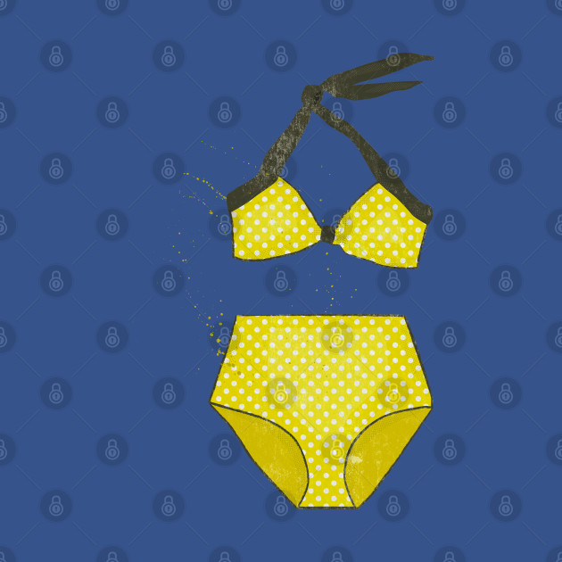 Discover Yellow Polkadot Bikini - Bikini - T-Shirt