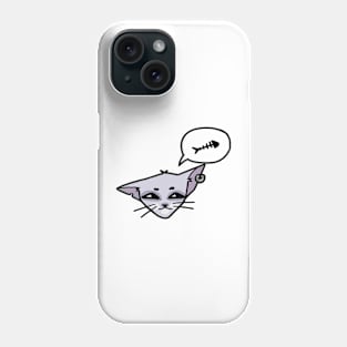 hungry cat Phone Case