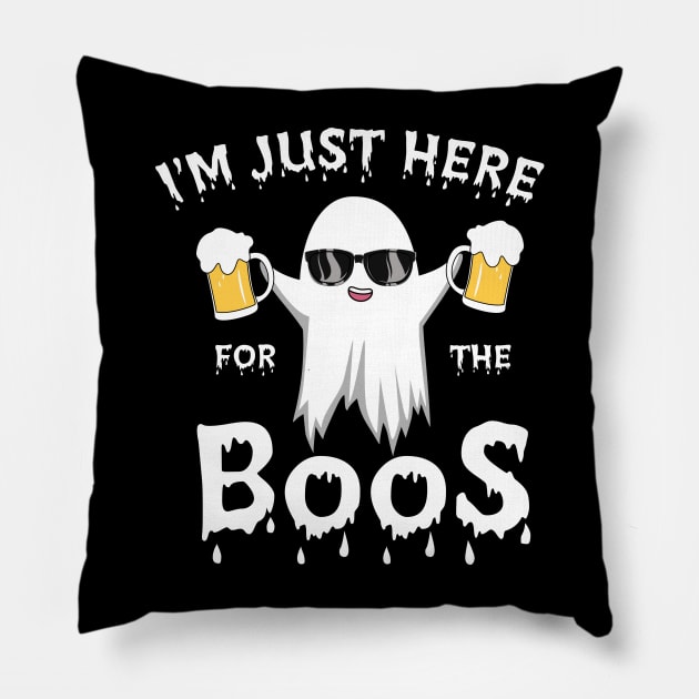 im here for the boos Pillow by MZeeDesigns