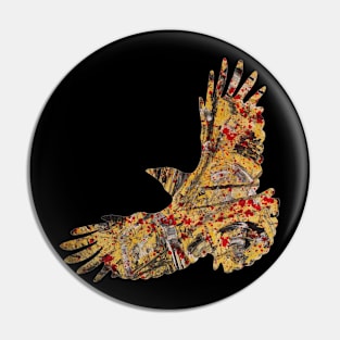 yellow crow Pin