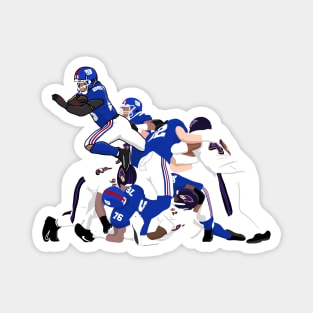 The flying saquon Magnet
