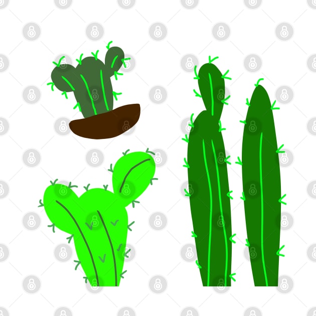 green cactus tree design art by Artistic_st