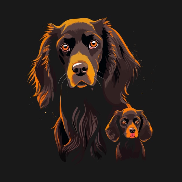 Boykin Spaniel Fathers Day by JH Mart