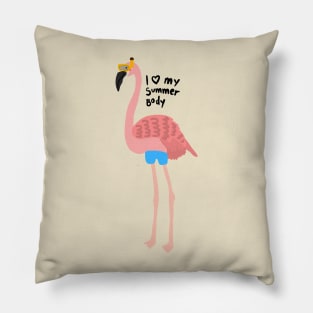 Flamingo Summer Body Pillow