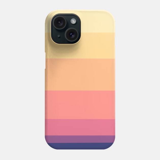 Sunset Retro Lines Phone Case by Trippycollage