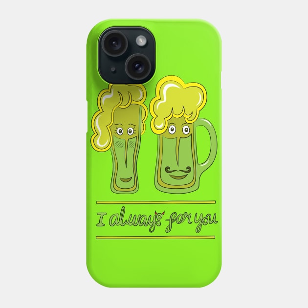 Couple Beer Phone Case by martinussumbaji