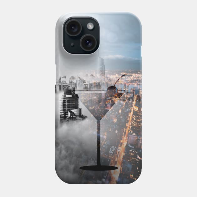 Cocktail City Skyline Design Phone Case by OurSimpleArts