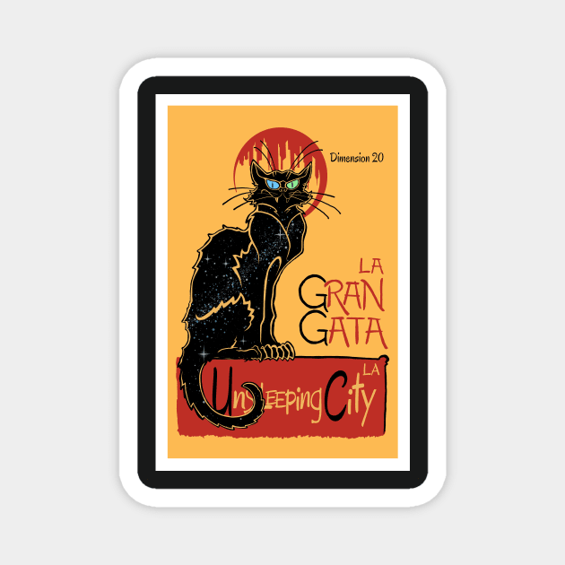 The Unsleeping City - La Gran Gata Magnet by istill