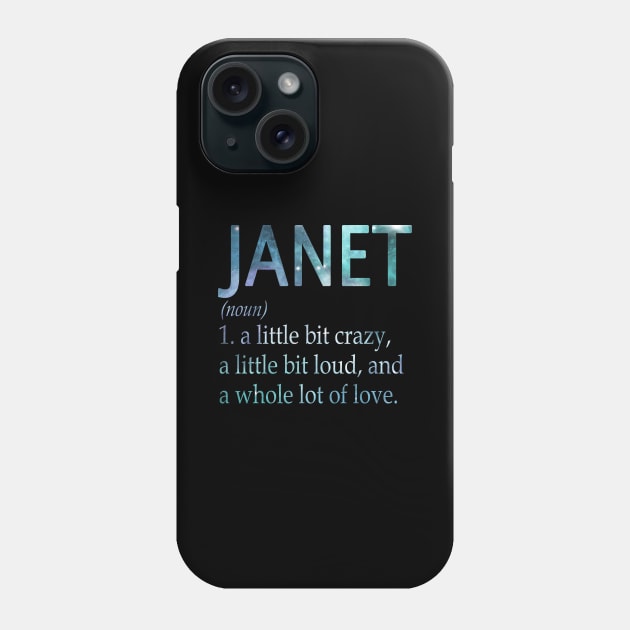 Janet Phone Case by Ban Guns Not Books- Typography fullcolor