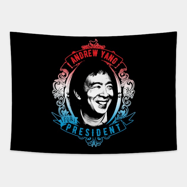 Andrew Yang For President 2020 Tapestry by Bobtees