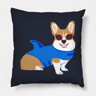 Shark Corgi Pillow