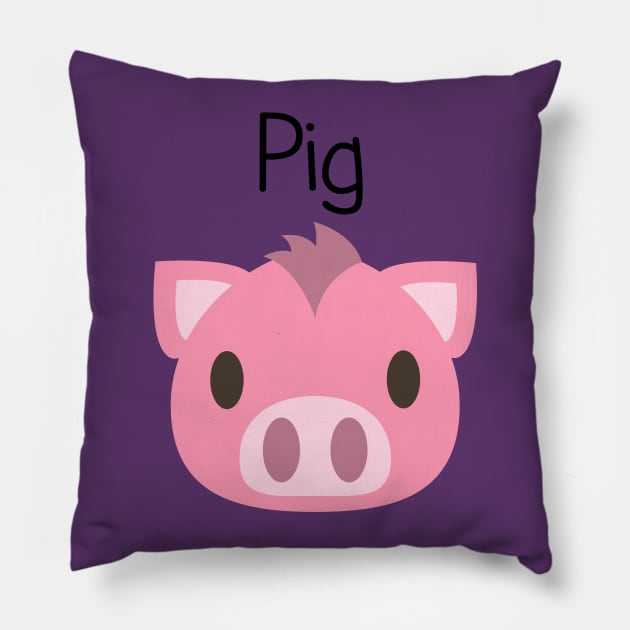 Piggly Pig Pillow by EclecticWarrior101
