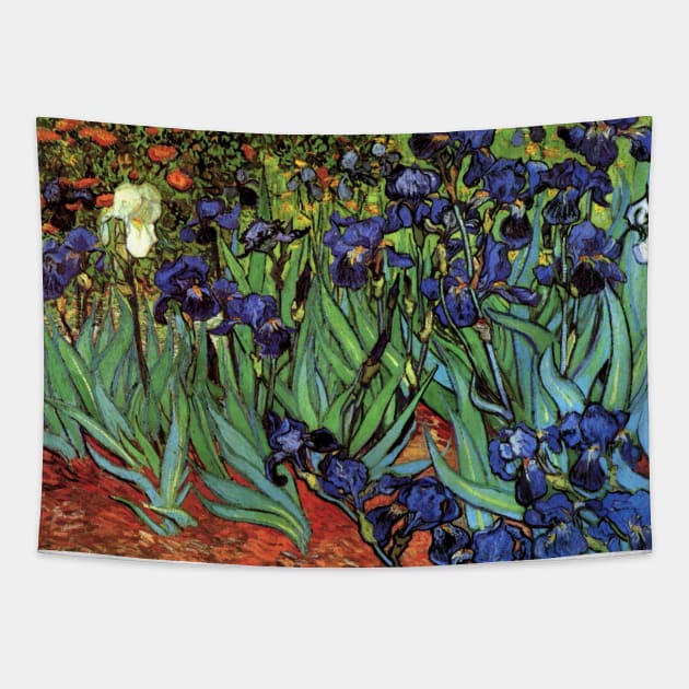 Irises by Vincent van Gogh Tapestry by MasterpieceCafe