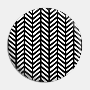 Herringbone Pattern - Black Pin