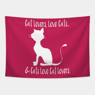 Funny Cat Lover Quotes Tapestry