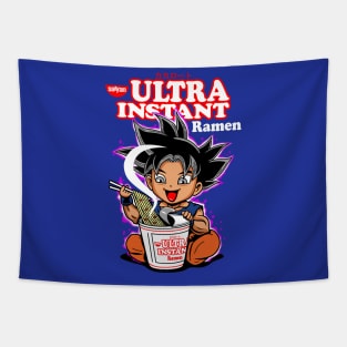 Anime Manga Superhero Warrior Eating Ramen Cartoon Tapestry