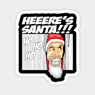 Heeere's Santa Magnet