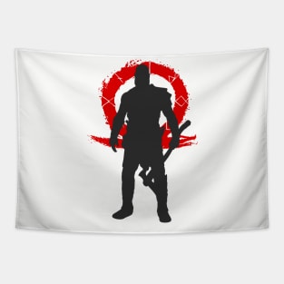 God of War Silhouette Tapestry