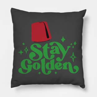 Stay golden stay moroccan Pillow