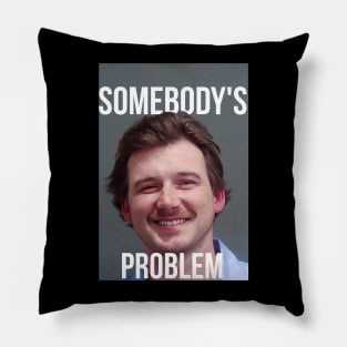 Morgan Wallen Mugshot Somebody's Problem Pillow