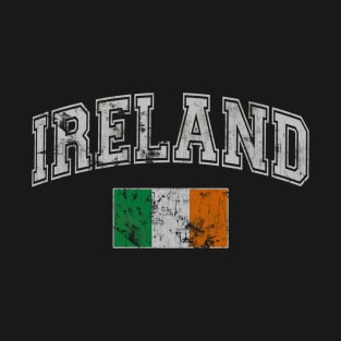 Retro Flag of Ireland Irish St Patrick's Day T-Shirt