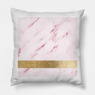 Rose blush geometric marble Pillow