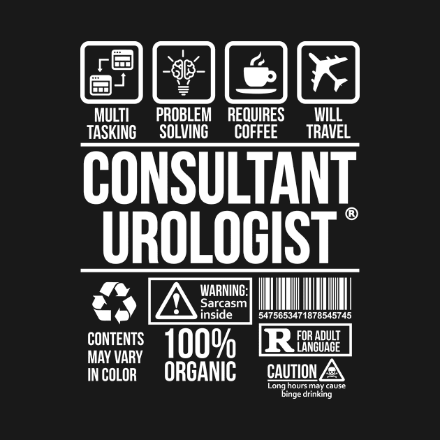 Consultant urologist T-shirt | Job Profession | #DW by DynamiteWear