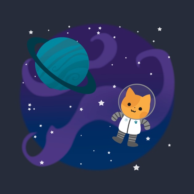 Astronaut Cat by Meepity