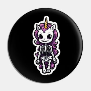 Skeleton Unicorn 1 Pin