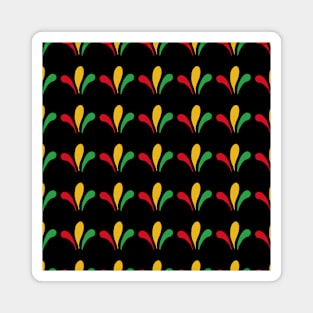 African Patterns with African Colors Magnet