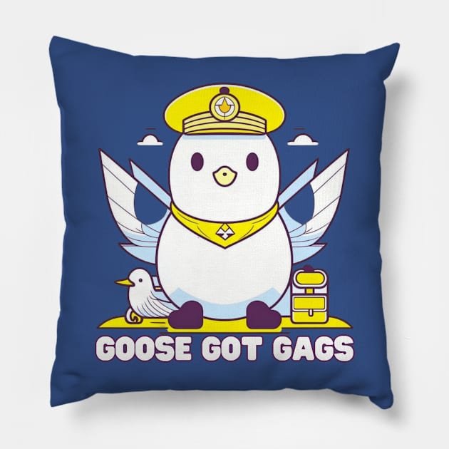 Goose got gags Pillow by NomiCrafts