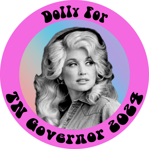 Dolly For Governor Kids T-Shirt by BadAsh Designs