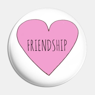 Love Friendship Pin