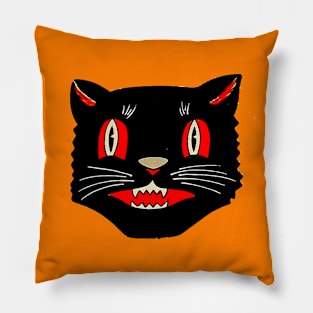 Vintage Halloween Cat 03 Pillow