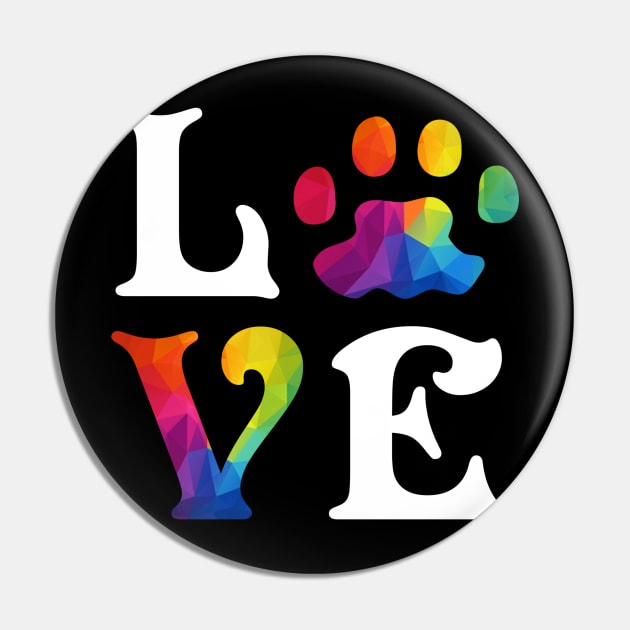 Dog Love LGBT, Gay, Lesbian Pride Pin by vicentadarrick16372