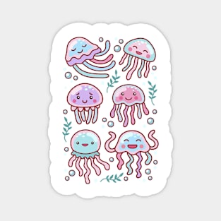 Cotton Candy Jellyfishes #5 Magnet