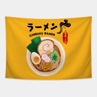 Ramen Ichiraku Ramen Bowl with Yummy Delicious Japanese Noodles Tapestry