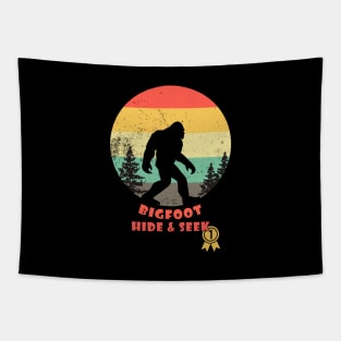 Bigfoot Hide & Seek Sasquatch Tapestry